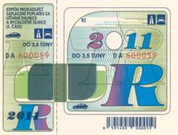 Opłaty za autostrady w Czechach na rok 2011 Opłaty za autostrady w Czechach na rok 2011